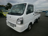 It is a picture of the white suzuki carry  truck in 2019,Sub Photo 1 Stock No.Y058122